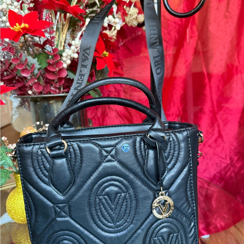 Valentino Orlandi Black Quilted Bag